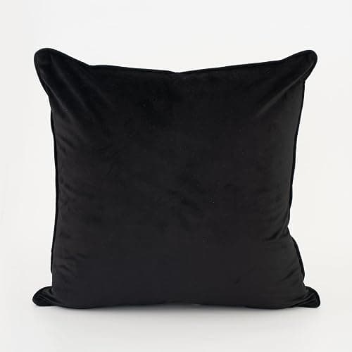 1pc luxury palace royal contemporary pillow cover, Leopard dot black and gold animal pattern single-sided high-precision jacquard velvet cutting process with zipper 18 x 18 inches (no pillow core) thumbnail 7