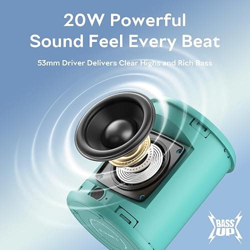 DUDGSIS Portable Bluetooth Speaker(Cerulean) thumbnail 2