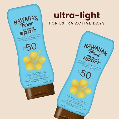Hawaiian Tropic Island Sport Lotion Sunscreen SPF 50, 240mL | Hawaiian Tropic Sunscreen SPF 50, Sunscreen, Broad Spectrum Sunscreen, Water Resistant Sunscreen, 240mL thumbnail 4