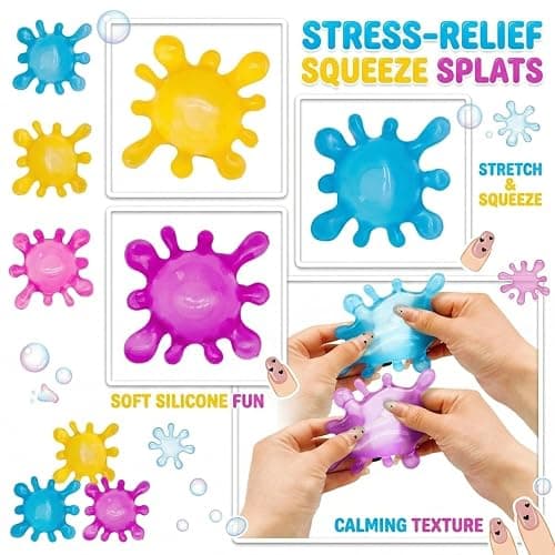 Splash Balls for Adults Squeeze Toys, Sploot Sugar Filled Splat Balls for Relieve Stress, Fidget Silicone Sensory Toys, Squeeze Anxiety Relief Toys for Gifts thumbnail 4