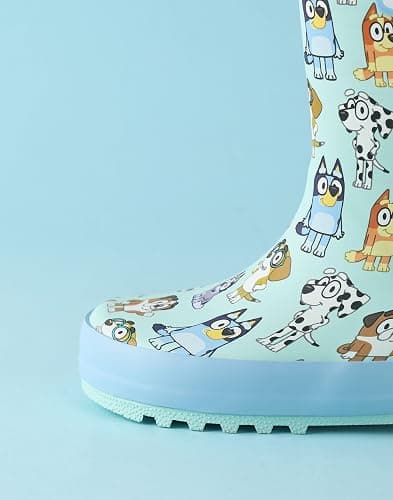 Bluey Unisex Kids Light Blue Character Print Storm Boots with Handles Merch thumbnail 6