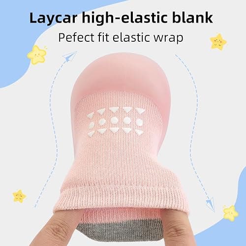 Infant Walking Shoes Baby Sock Shoes with Soft Rubber Sole, Non-Slip Toddler Slippers for boys and girls, Breathable Sneakers thumbnail 6