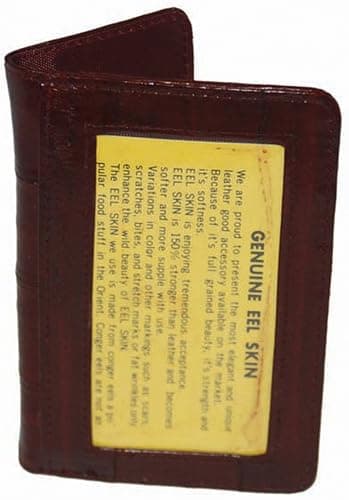 Genuine Eel Skin Leather Womens Coin Purse Change Wallet thumbnail 2
