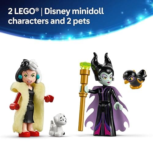 LEGO Disney Villains Maleficent’s and Cruella De Vil’s Dresses Kids Toy - Fashion Building Toy for Girls and Boys, Ages 9+ - Gift Idea for Birthdays, Holidays, & Disney Fans - 43262 thumbnail 6