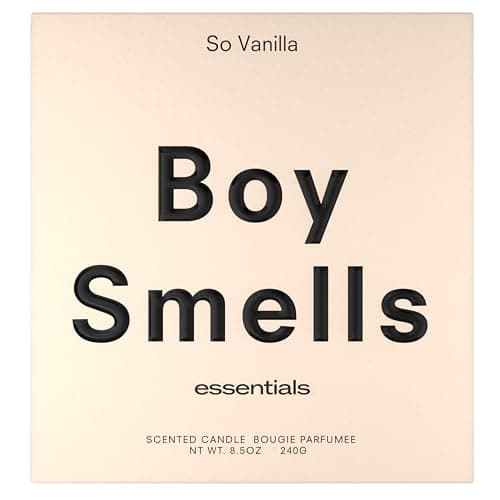 Boy Smells So Vanilla Candle - 8.5 oz - Aromatic Candle for Home with Almond Blossom, Vanilla and Amber - Up to 50-Hour Burn - Cotton Wick thumbnail 7
