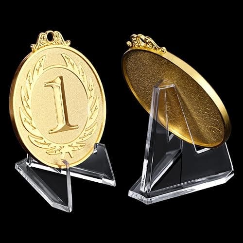 Boao 12 Pack Acrylic Card Stand Mini Easel Display Holder,Clear,2.24 Inch | Thick Plastic Stands Compatible with PSA Graded Sports Cards, Baseball Trading Collectibles Holder, Challenge Coins Showcase thumbnail 7