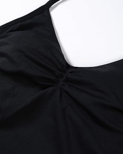 AUROLA Influence Longline Strappy Workout Halter Tops for Women,Removable Cups Padded Bras Impact Gym Yoga Sleeveless Top thumbnail 6