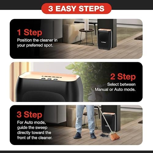 Gearwiz Touchless Automatic Electric Vacuum Dustpan with Nozzle Attachment – Hands-Free, Multi-Mode Floor Cleaner for Professional Use thumbnail 6