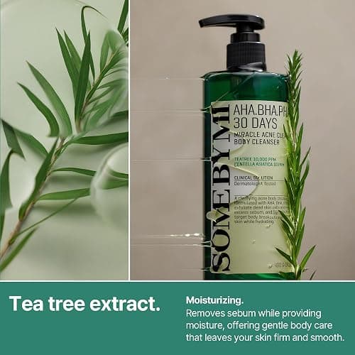 SOME BY MI AHA BHA PHA 30 Days Miracle Acne Clear Body Cleanser 13.5oz – Salicylic Acid & Tea Tree Acne Body Wash – Deep Cleansing, Sulfate & Paraben Free Korean Skin care thumbnail 6