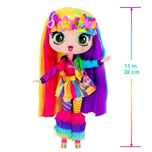 Decora Fashion Girlz 11” Doll – Rainbow Hair, Stickers & Endless Style Fun for Creative Play thumbnail 4