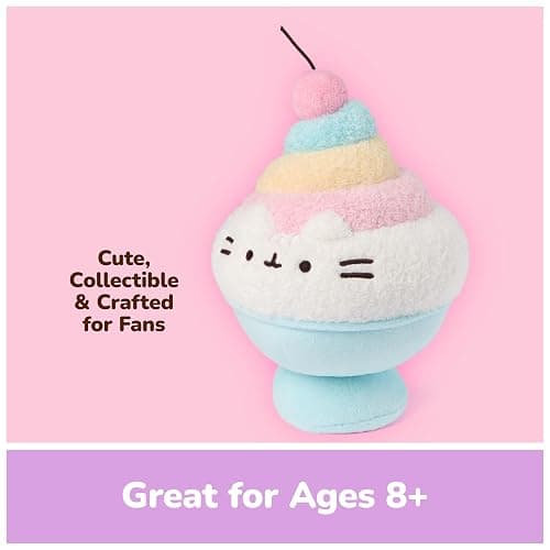 GUND Pusheen Shaved Ice 6-Inch Plush Toy for Ages 8+ | Promotes Exciting Character Roleplay, Early Sensory Discovery, and Creative Storytelling; Soft, Comforting, Collectible Plush thumbnail 6