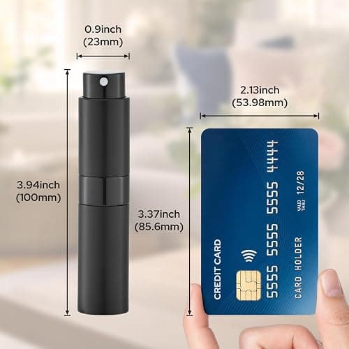 LISAPACK 8ml Travel Perfume Bottle Refillable, 3 PCS Cologne Atomizer Spray | Twist-up empty sprayer, small refill dispenser, portable size for purse pocket, leakproof, TSA essential for men women -pink thumbnail 8