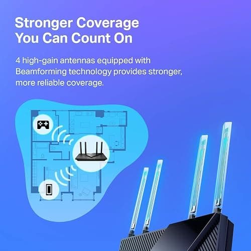 TP-Link AX1800 WiFi 6 Router V4 (Archer AX21)  thumbnail 6