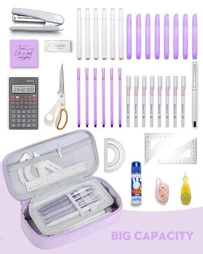 YOKUMA Pencil Case Big Capacity Pencil Pouch Bag Box for Girls Boys Gift | Durable Zipper With Handle, Aesthetic Pen Case for Kids Teens Students College Adults Office, Back to School Supplies Gift thumbnail 4