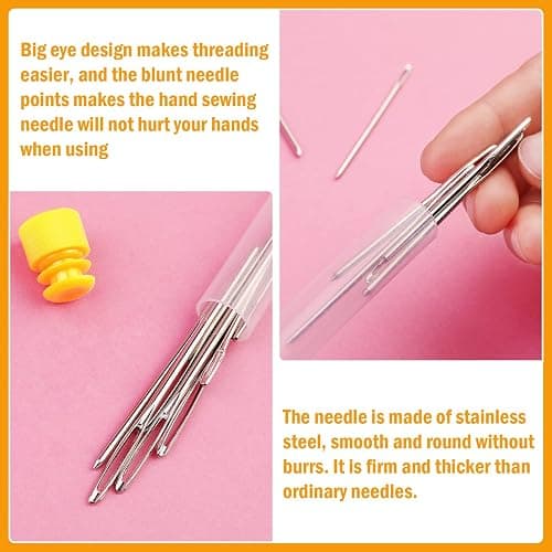 Kollase Stitch Markers, 300 pcs Crochet Markers, Metal Stitch Markers for Crocheting, Crochet Accessories and Supplies, Stitch Markers for Knitting and Crocheting, Safety Pins for Fabric and Paper thumbnail 3