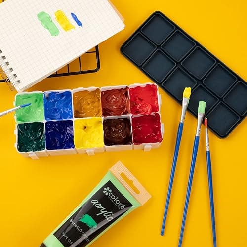 30 Compartments Plastic Paint Palette with Lid, Airtight Leakproof Watercolor Palette for Gouache, Acrylic and Oil thumbnail 2
