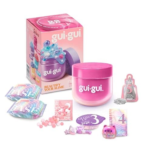 Gui Gui Slime Kit - Scented Slime 2-Pack Bundle, Clear & Gloss, 5 Step DIY Process to Customize Your Ultimate Slime Glow-Up, Resealable and Reusable Container, ASMR Experience thumbnail 7