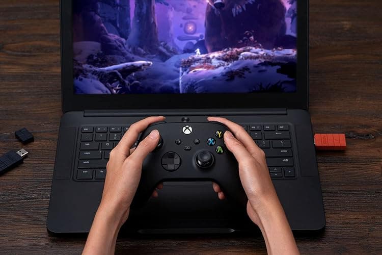 8BitDo Wireless USB Adapter 2 for Switch/Switch 2, Windows PC, Mac & Raspberry Pi, Compatible with Xbox Series X & S Controller, Xbox One Bluetooth Controller, Switch Pro and PS5 Controller (Black) thumbnail 7