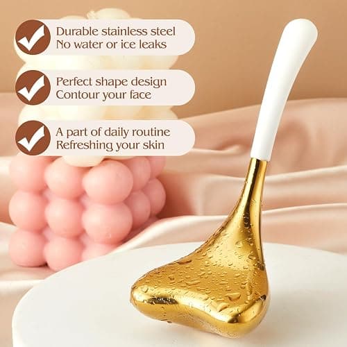 Ice Globes -Facial Skin Care Tools for Women, Cryo Sticks -Unbreakable Stainless Steel and Special Design, Esthetician Supplies Cooling Spa Globes,Mothers Day Gifts for Mom thumbnail 2