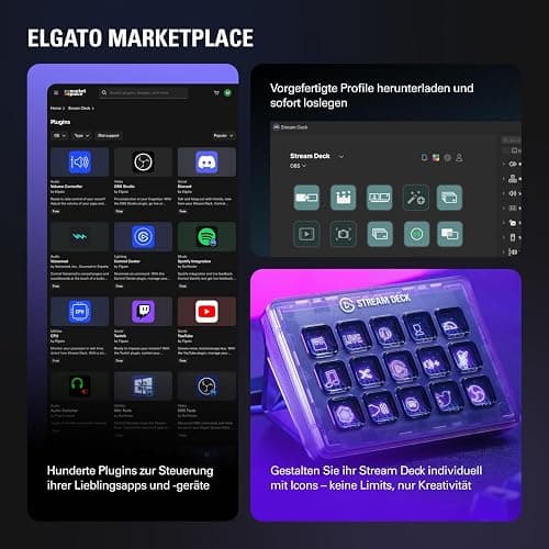 Elgato Stream Deck +, Audiomixer und Studio-Controller | LCD-Tasten, Regler und Touch-Leiste, Multiaktionen, Smart-Profile, Wave-Link-Mixing, Mac und PC thumbnail 8
