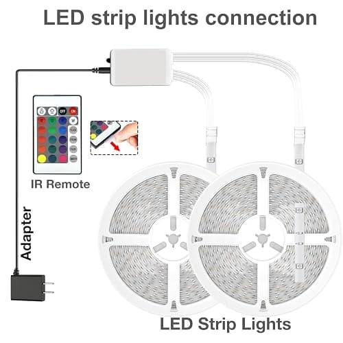 dalattin Led Strip Lights 200ft (2 Rolls of 100ft), Led Lights for Bedroom with App & Remote Control, 24V Led Lights Strip for Room & Festival Decoration thumbnail 2