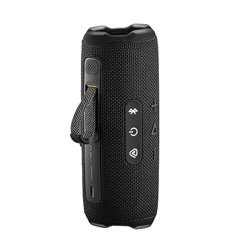 JBL FLIP 7 (Black) Waterproof Portable Speaker Bundle with X-Halo Hardcase (Black) thumbnail 3
