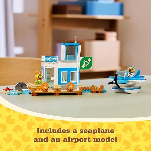 LEGO Animal Crossing Fly with Dodo Airlines Airport Playset, Kids’ Airplane Toy and Pilot Minifigure Inspired by The Video Game Series, Gift for Girls and Boys Ages 7 and Up, 77051 thumbnail 3
