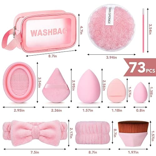 112Pcs Pink Makeup Brushes Set Professional Makeup Kit, Foundation Makeup Brush Kit Eye and Face Make up Brushes & Tools, Multi-functional Beginner Makeup Tool Set with Case Facial Makeup Accessories thumbnail 4