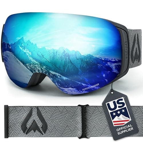 Wildhorn Roca Ski Goggles Men Women Anti-Fog/Scratch 100% UV-Magnetic Lens-Snowboard Snow Goggles Men Women Adult - Image 1