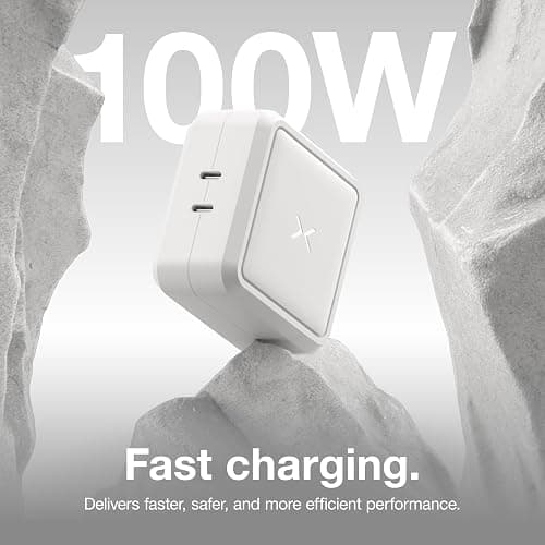NOCO XGrid X100: 100W USB-C Charger – Dual Port GaN Power Adapter with PD 3.0, QC 4.0+, and PPS – Fast Charging with Smart Power Distribution – Foldable Wall Plug, UL Listed thumbnail 3