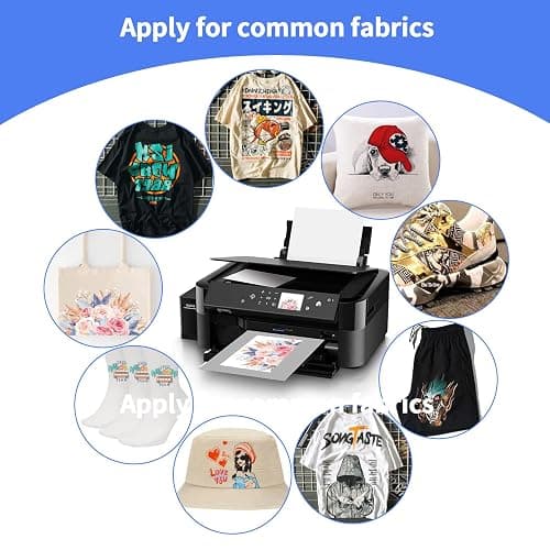 GOZYE Premium DTF Transfer Film - 50 Sheets A4 Matte PET Heat Transfer Paper for Direct-to-Film Printing on T-Shirts Textile- Size: A4 (8.3" x 11.7") thumbnail 3