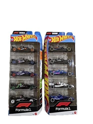 Hot Wheels Formula 1 Die-Cast Cars Bundle of 2 x 5-Pack | F1 2024 and 2025 Teams, Ages 3+ thumbnail 6