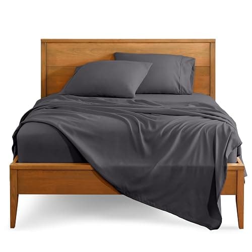 Bare Home Twin XL Sheet Set - 1800 Ultra-Soft Microfiber Twin Extra Long Bed Sheets - Double Brushed - Deep Pockets - Easy Fit - 3 Piece Set - Bedding Sheets & Pillowcases (Twin XL, Forged Iron Grey) - Image 1