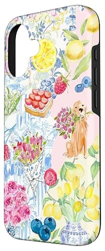 Aesthetic European Summer Floral Flowers Preppy Collage Case for iPhone 16 thumbnail 2