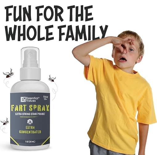 Essential Values Fart Spray for Pranks Extra Strong (1 fl oz) - Extra Concentrated Formula - Perfect Gag Gift for All | Prank Friends, Family, & Others if You Dare thumbnail 7
