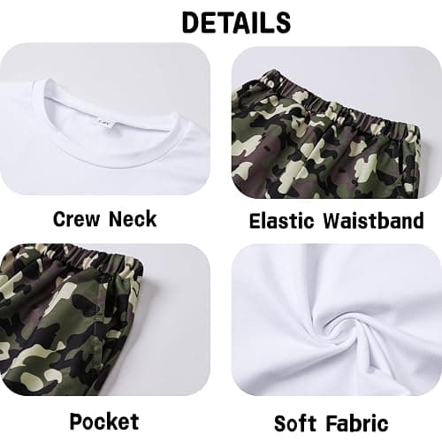Afsmlys Tween Girl Clothes 2 Piece Outfit Summer Short Sleeve Top + Jogger Pants Spring Fall Clothing Set Size 4-14 Years thumbnail 6