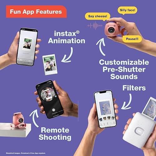 FUJIFILM INSTAX PAL Digital Camera (Portable Digicam Point and Shoot Camera, App Enabled, Print Compatible with Instax Link Printers, Instax Hybrid Cameras), Pistachio Green thumbnail 4