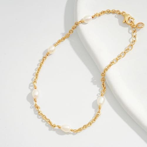 MTMY Gold Chain Bracelet for Women 14K Gold Plated Dainty Bracelets with Adjustable Chain Cute Bracelet Gold Trendy Jewelry thumbnail 5