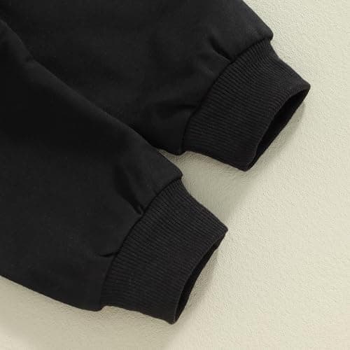 Toddler Baby Boy Fall Winter Clothes Mamas Little Boy Outfit Letter Long Sleeve Sweatshirts and Jogger Pants Set thumbnail 7