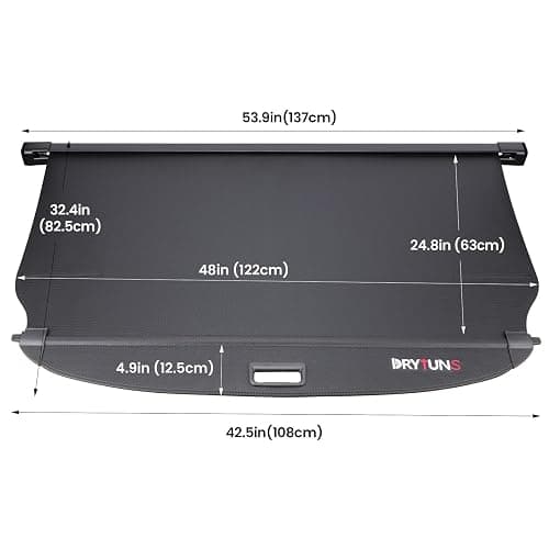 Drytuns Cargo Cover and Trunk Net for Hyundai Tucson 2022-2026 | Retractable Trunk Cover Privacy Shade for 22-26 Hyundai Tucson, Carbon Fiber Leather + Net thumbnail 9