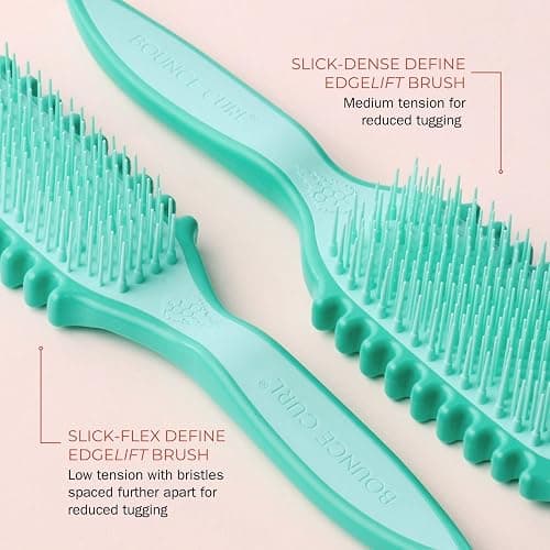 Bounce Curl Slick-Dense EdgeLift Brush | Medium-Density Bristles, Soft-Flex Tips, For Wavy, Curly & Coily Hair, 50% Post-Consumer Recycled Content thumbnail 3