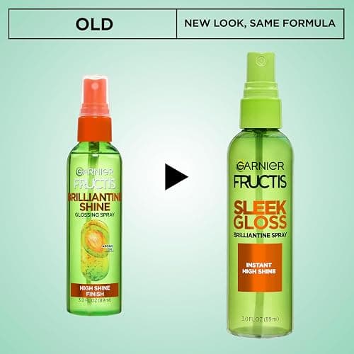 Garnier Fructis Style Brilliantine Shine Glossing Spray for High Shine Finish, Argan Oil, 3 Fl Oz, 3 Count (Packaging May Vary) thumbnail 2