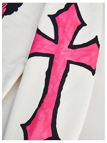 SOLY HUX Men's Y2k Hoodie Graphic Hooded Sweatshirt Pullover Grunge Tops Hip Hop Streetwear thumbnail 3