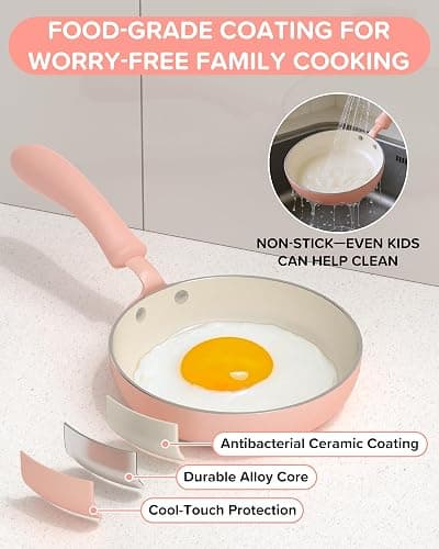 Gotoofun Kids Cooking Sets Real Pink Play Mini Kitchen, Safe Real Food Making Knife Set for Children 8-12 Girls Toddler Montessori Toys thumbnail 5