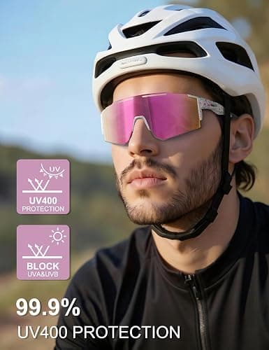 OULAIQI Polarized Sports Sunglasses for Men Women, Cycling, Running, Hiking & Baseball Glasses thumbnail 3