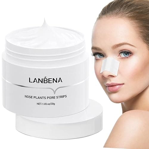 LANBENA Blackhead Remover Nose Pore Strips for Face, 2.0 Upgraded Deep Cleansing Peel off Mask Nose Strips Skincare for All Skin (1.06 Oz/30g) - 60pcs Strips thumbnail 3