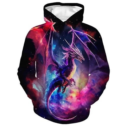 Zenzenze Horse Hoodies for Boys Girls 3D Printed Hooded Sweatshirts Long Sleeve Pullover Hoodie with Pocket 6-16 Years - Image 1