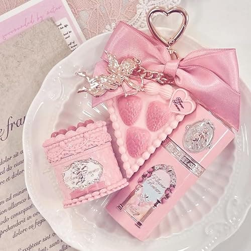 Flower Knows Strawberry Cupid 12-Piece Makeup Gift Box Set,Lip Cream×2+Liquid Blush×2+Makeup Palette×1+Hand Mirror×1+Solid Perfume×1+Hair Clip×1+Cushion Powder Puff×2+Eyeshadow Brush×1+Gift Box×1 thumbnail 6
