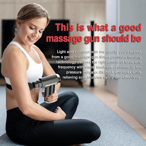 cotsoco Massage Gun Deep Tissue for Pain Relief with 4 Massage Heads & 6 Speeds, Electric Mini Handheld Body Massager for Any Pain Relief, Best Gifts for Men and Mom thumbnail 6