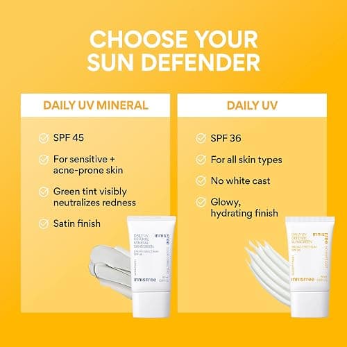 innisfree Daily UV Defense SPF 50+ PA++++ Korean Face & Body Sunscreen, Broad Spectrum, Invisible Finish, No White Cast, Lightweight, Hydrating thumbnail 7